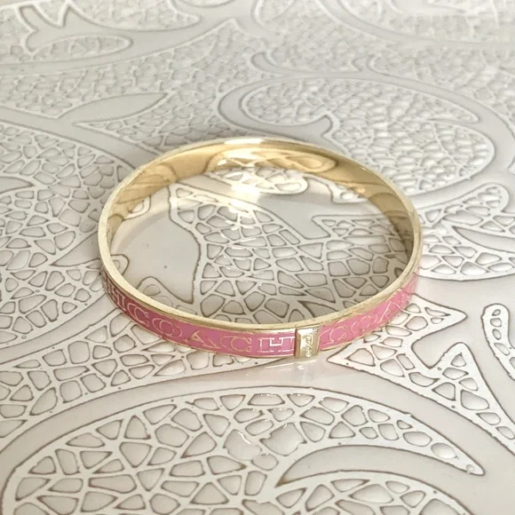 ✨NEW✨COACH PINK & GOLD BANGLE BRACELET - Picture 9 of 9